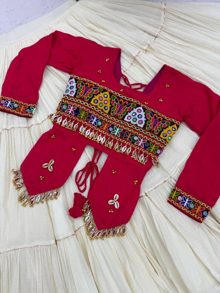 Royal Kutchi Mirror Work Designer Blouse Set