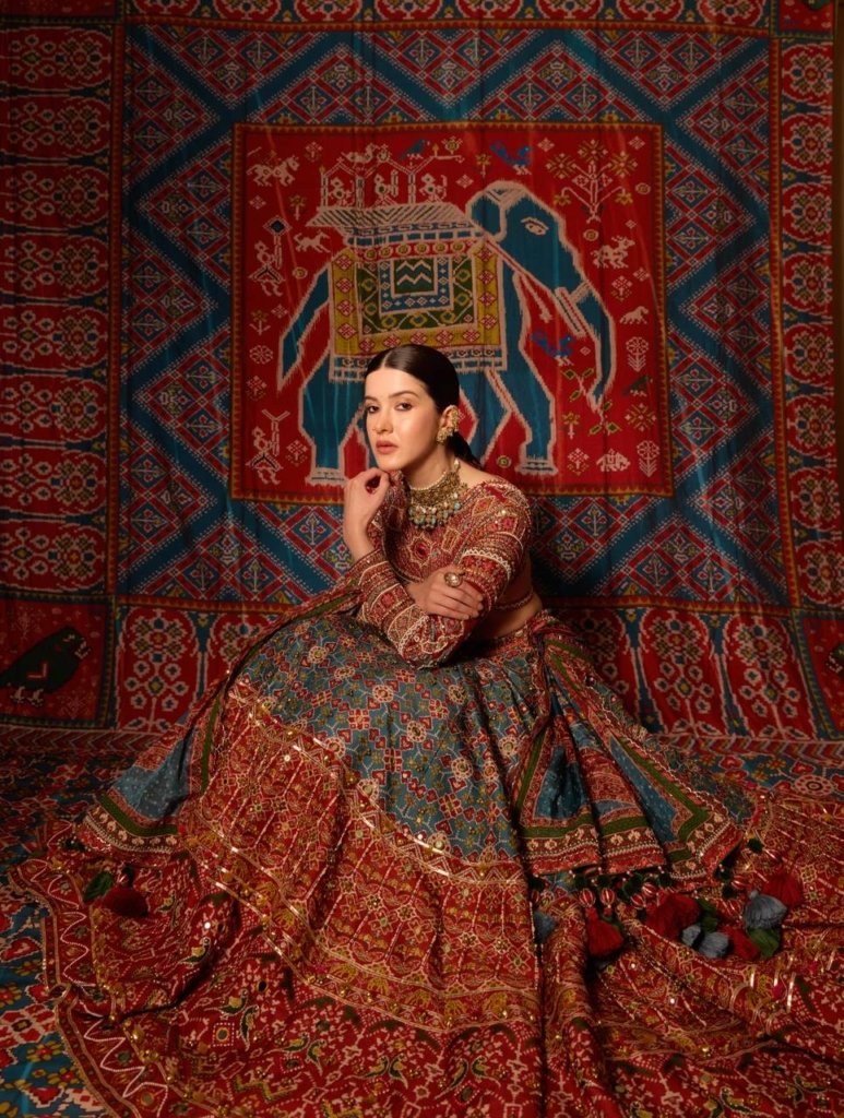 Utsavika Royal Multicolor Mirror Work Designer Lehenga Choli