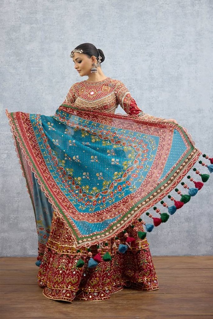 Utsavika Royal Multicolor Mirror Work Designer Lehenga Choli