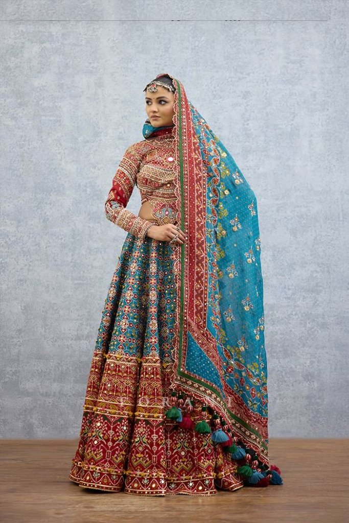 Utsavika Royal Multicolor Mirror Work Designer Lehenga Choli