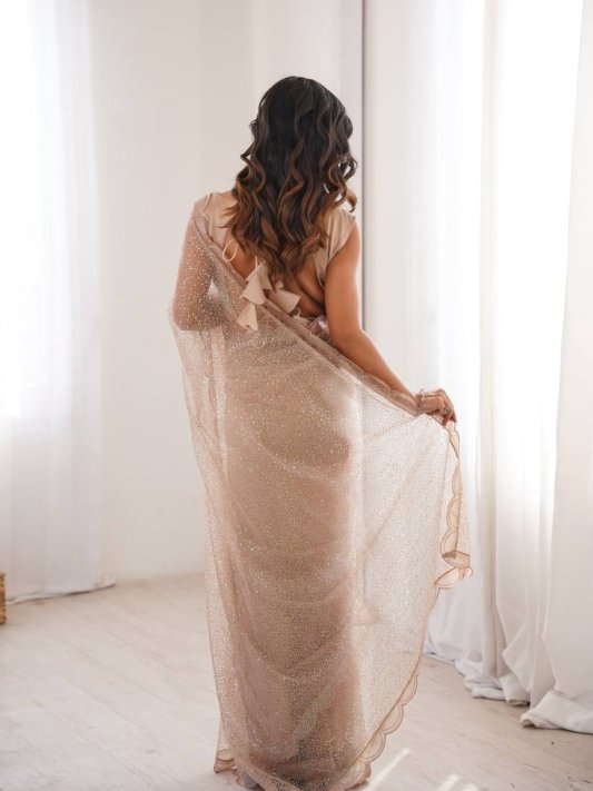 Glow Luxury Sequin Party Wear Designer Saree