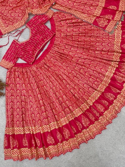 Navratri Bhadhani type chaniya choli – view 9