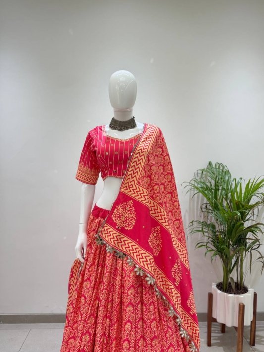 Navratri Bhadhani type chaniya choli – view 8