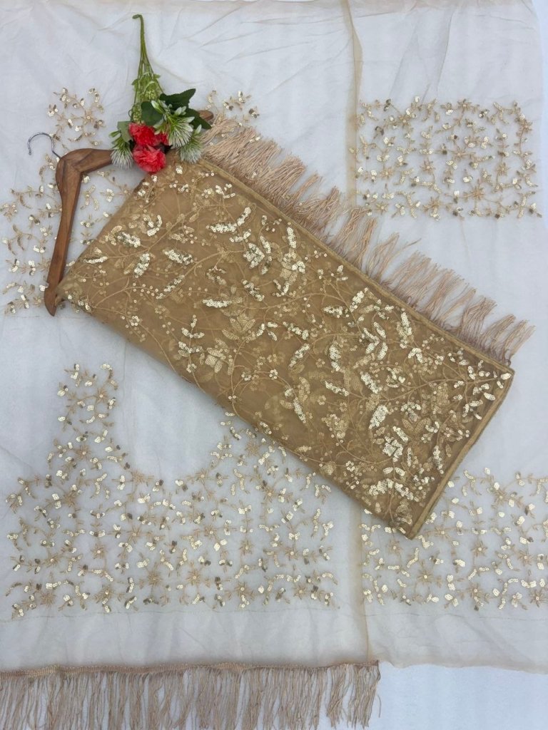 Wedding Collection Golden Mist Embellished Saree