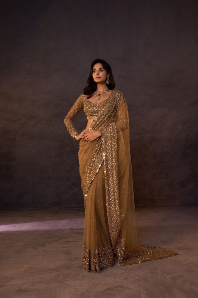 Golden Premium Saree Wedding Collection