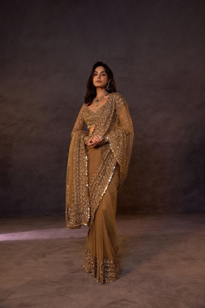 Golden Premium Saree Wedding Collection