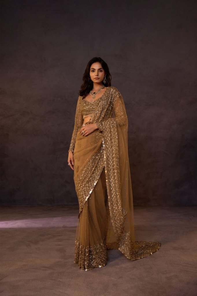 Golden Premium Saree Wedding Collection