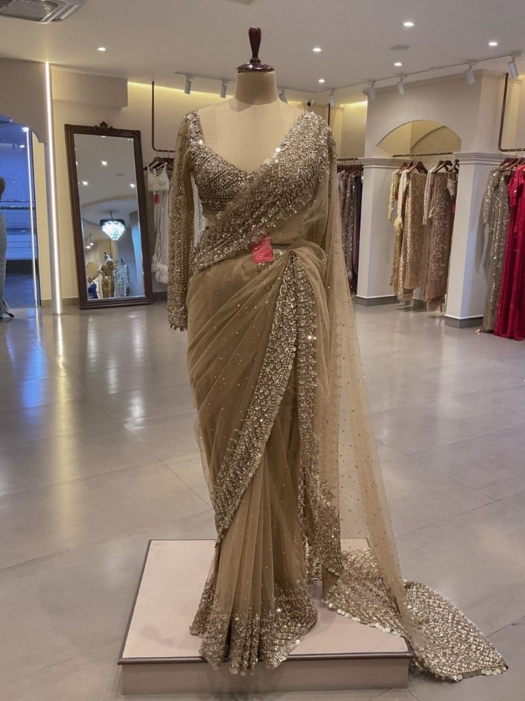 Golden Premium Saree Wedding Collection