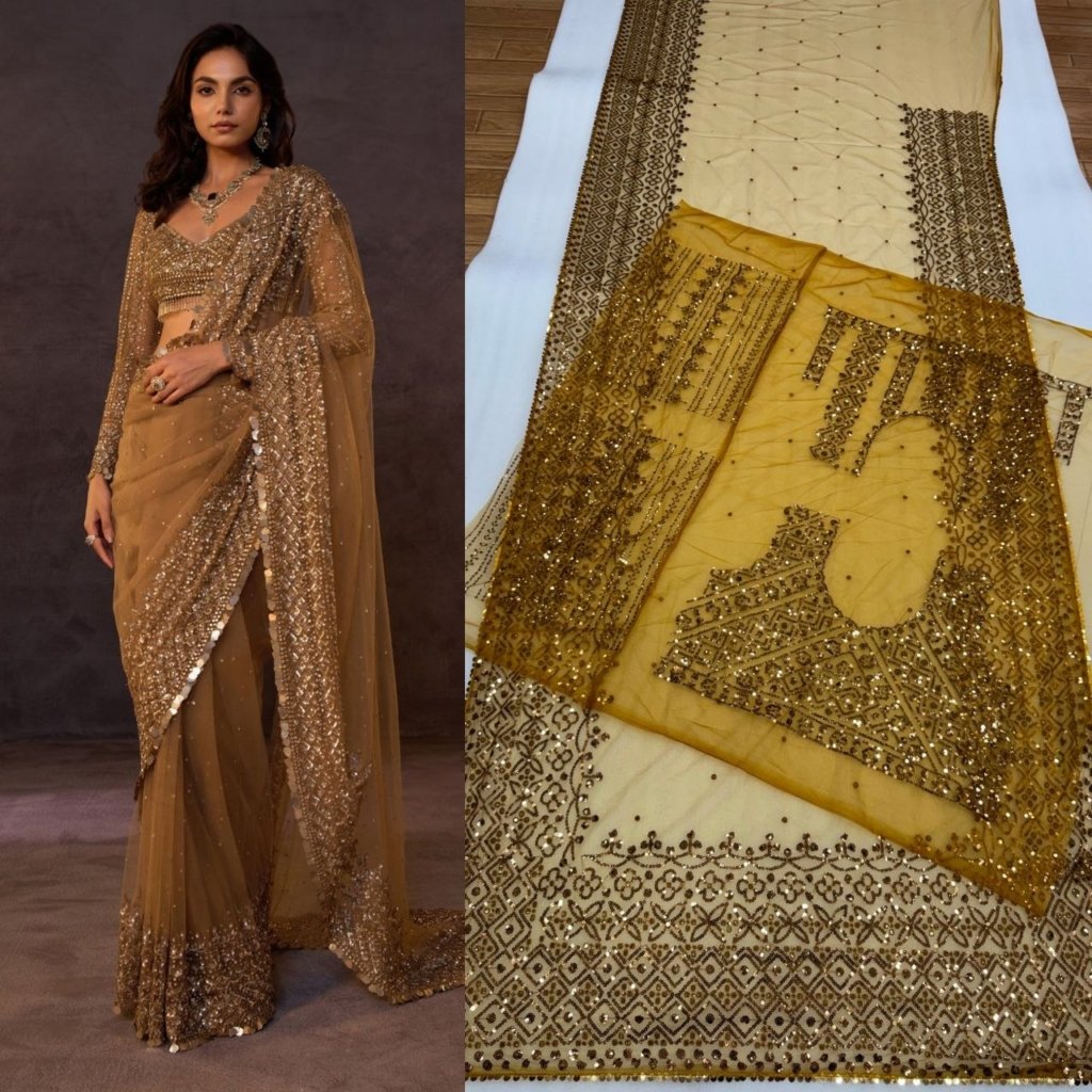 Golden Premium Saree Wedding Collection