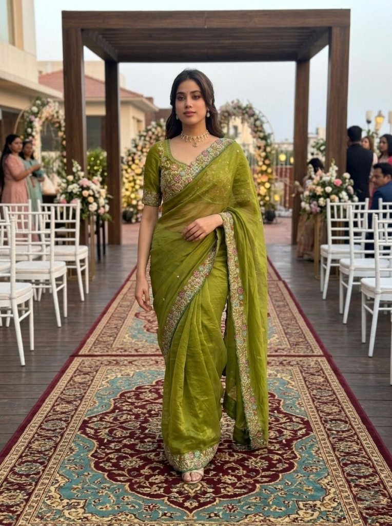 Festival Party Wear Soft Fendy Satin Silk Saree