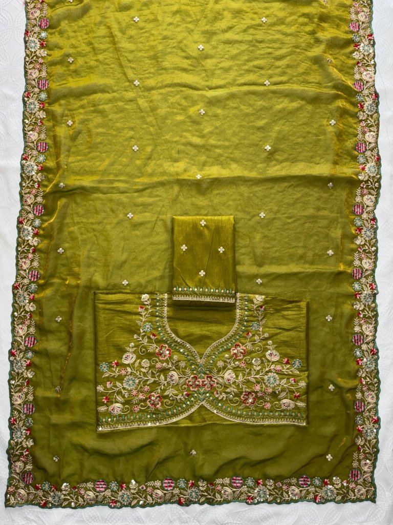 Festival Party Wear Soft Fendy Satin Silk Saree