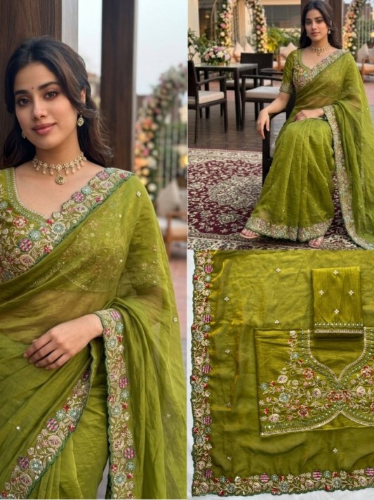 Festival Party Wear Soft  Fendy Satin Silk Saree