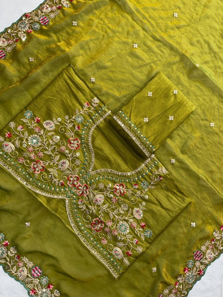 Festival Party Wear Soft Fendy Satin Silk Saree