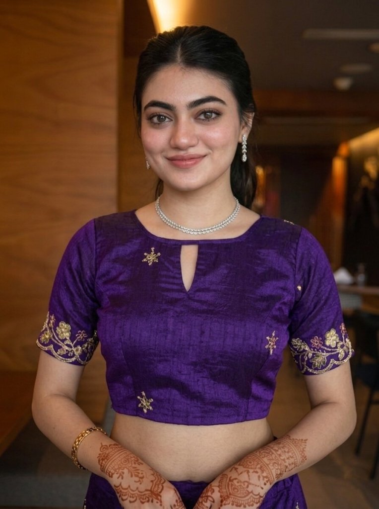 Diwali Festival Best Saree For Premium Purple Colour