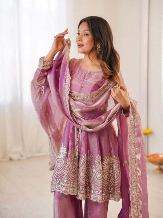 Women Fandy Sharara Dupatta Set – view 7