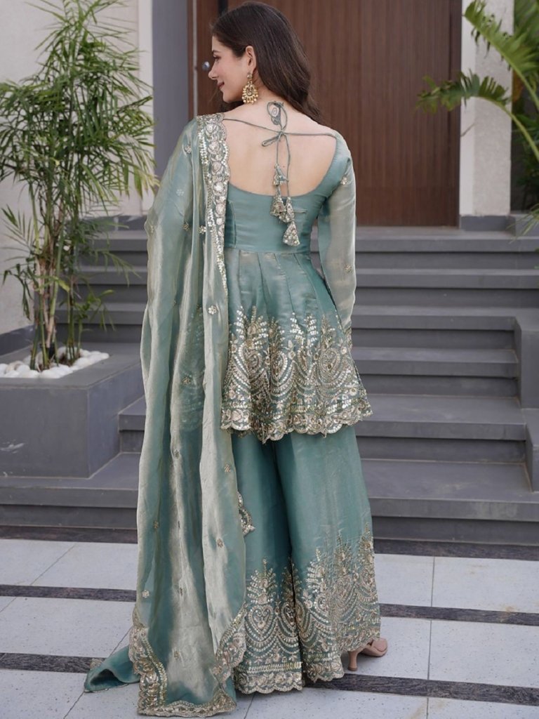 Women Fandy Sharara Dupatta Set
