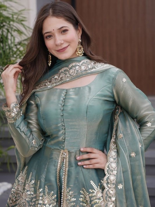 Women Fandy Sharara Dupatta Set