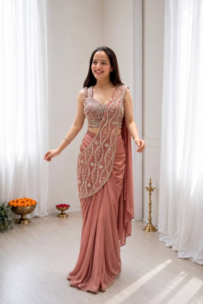 New Trending Stylish Ready to Wear Saree