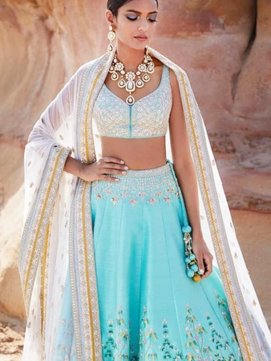 Party wear Lengha choli style by pooja hegde – view 6