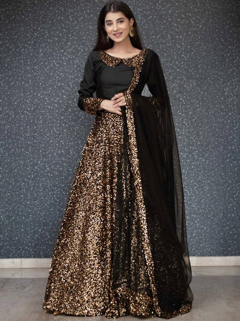 Party Wear Black Lehenga Choli