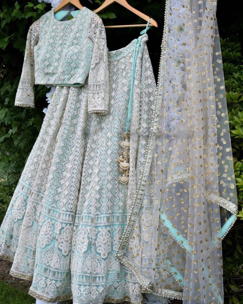 Premium Blue Designer Lehenga Choli Elegant Dupatta for Wedding & Party Wear