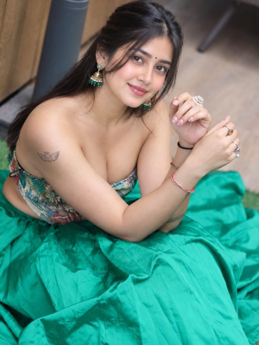 Emerald Premium Green Lehenga Set