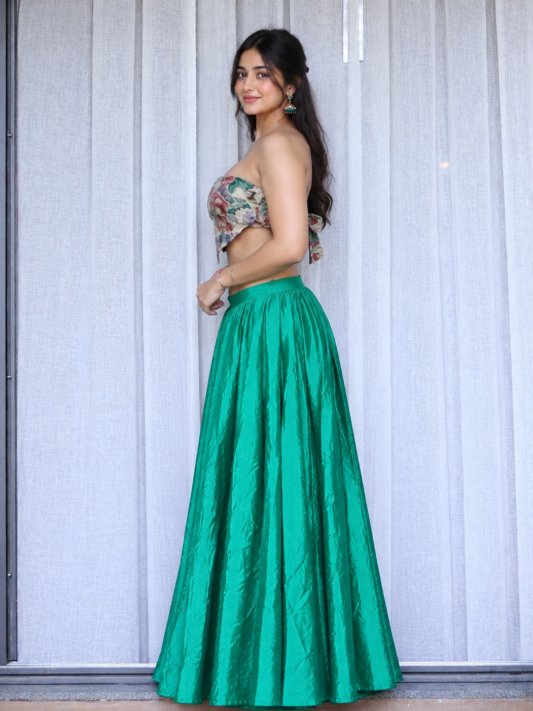 Emerald Premium Green Lehenga Set