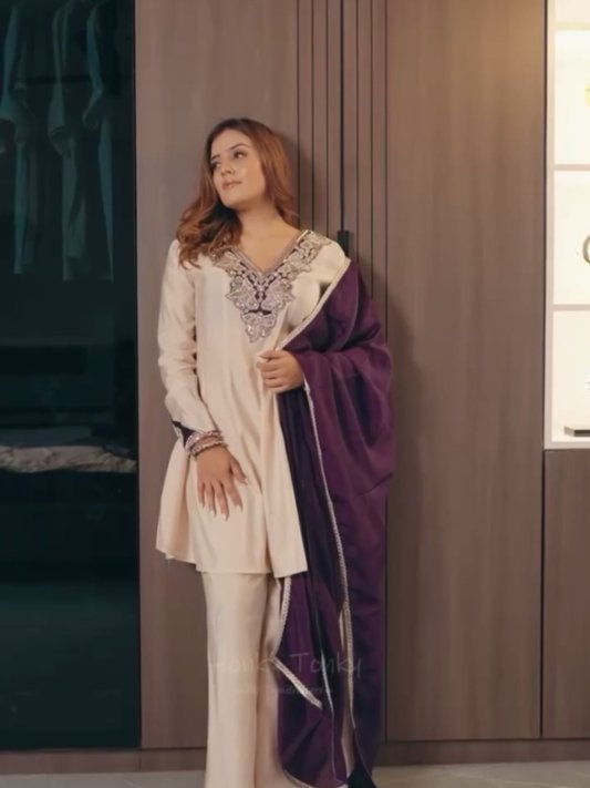 New Designer Party Wear Look Top Sharara Plazzo and Dupatta New Fancy Style