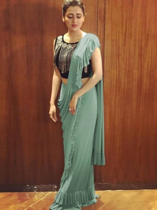 Party Wear Designer Bollywood Georgette Saree – view 7
