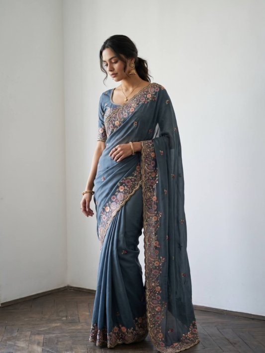 Designer Wedding Special Party Wear Soft saree