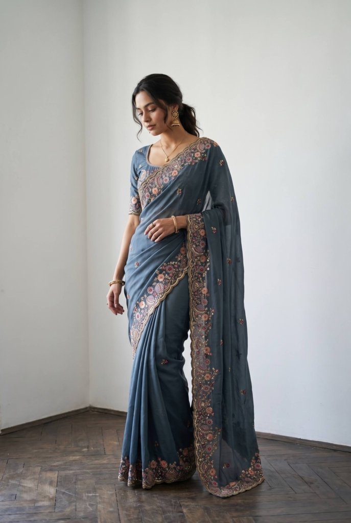 Designer Wedding Special Party Wear Soft saree