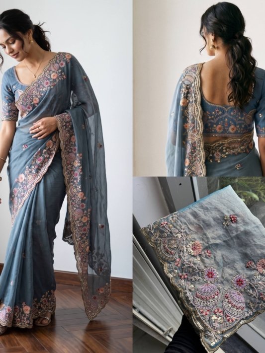 Designer Wedding Special Party Wear Soft saree