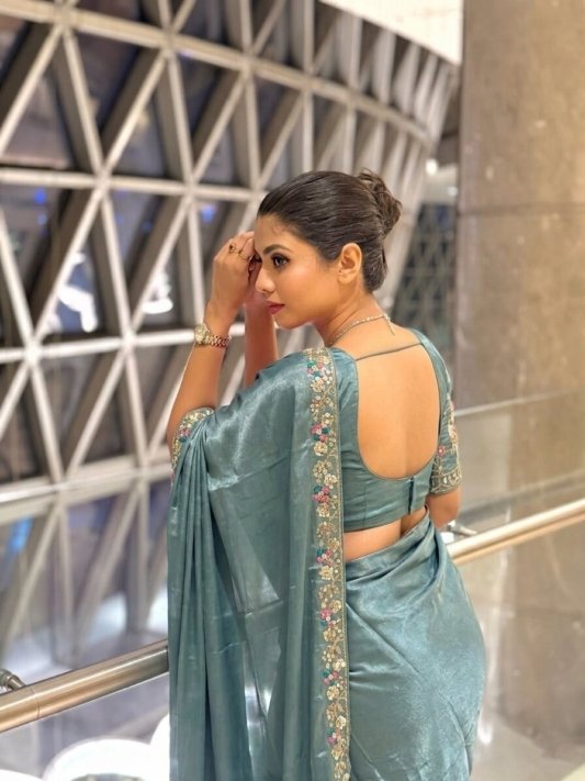 Party Wear Fendy Satin Silk Saree – view 8