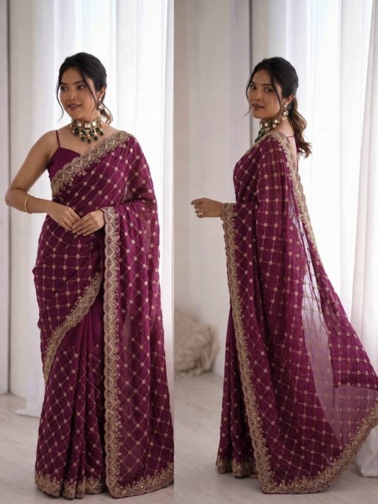 Designer Saree with Elegance Redefined – view 6