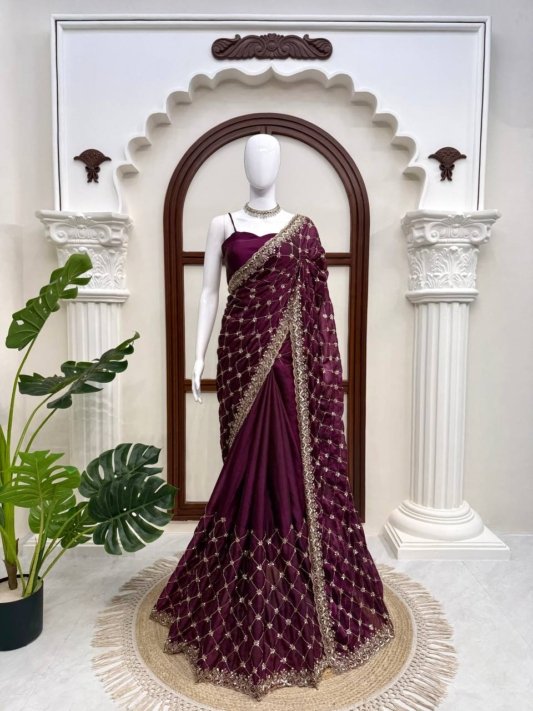 Designer Saree with Elegance Redefined – view 8