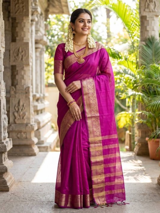 South Indian Best Diwali Saree – view 7