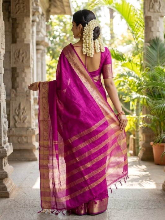 South Indian Best Diwali Saree – view 8