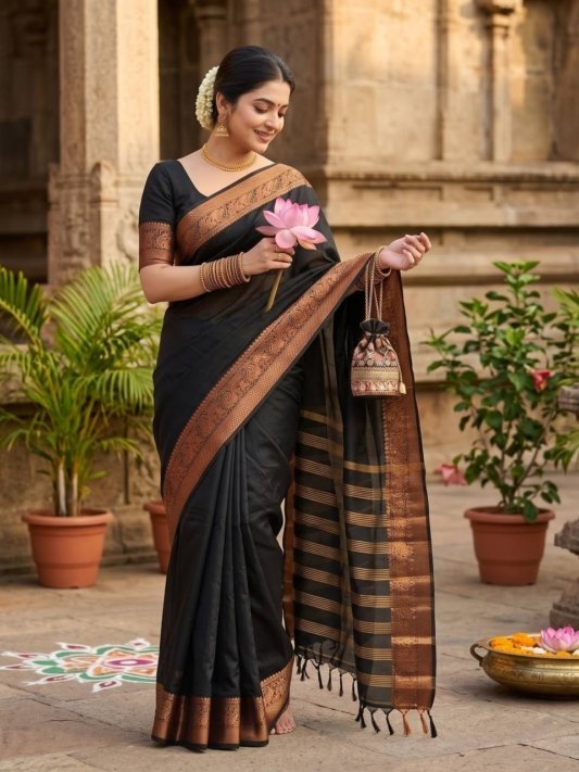 South Indian Best Diwali Saree – view 10