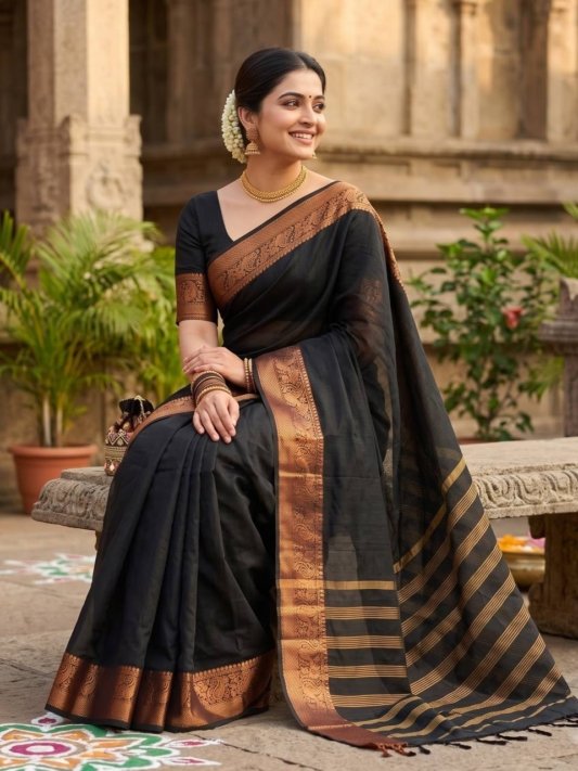South Indian Best Diwali Saree – view 11
