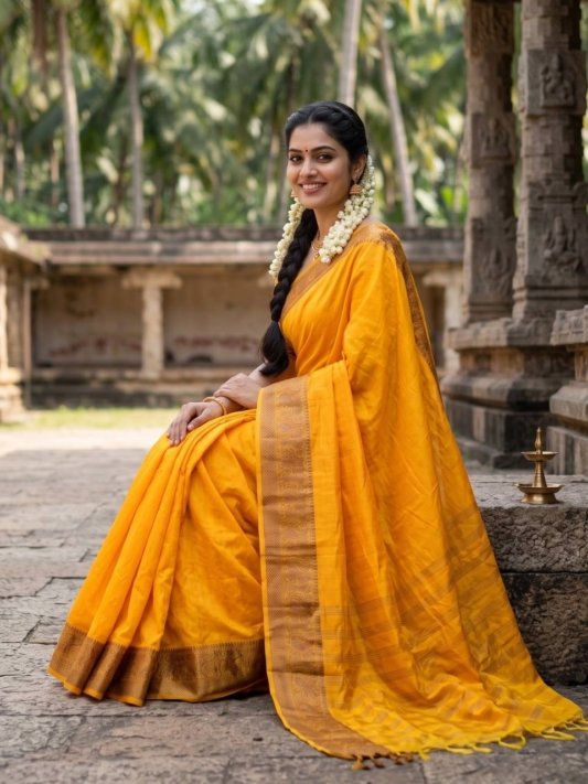 South Indian Best Diwali Saree – view 12
