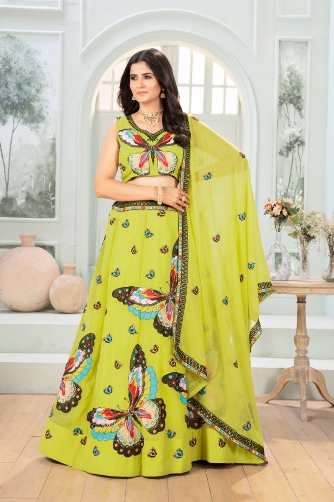 Butterfly Design Lehenga Choli