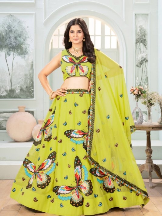 Butterfly Design Lehenga Choli