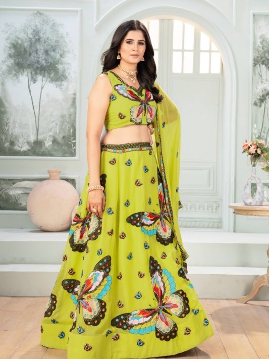 Butterfly Design Lehenga Choli