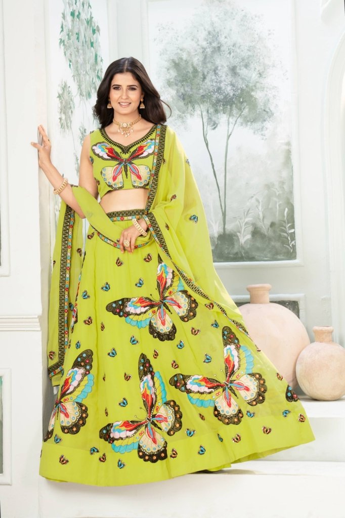 Butterfly Design Lehenga Choli