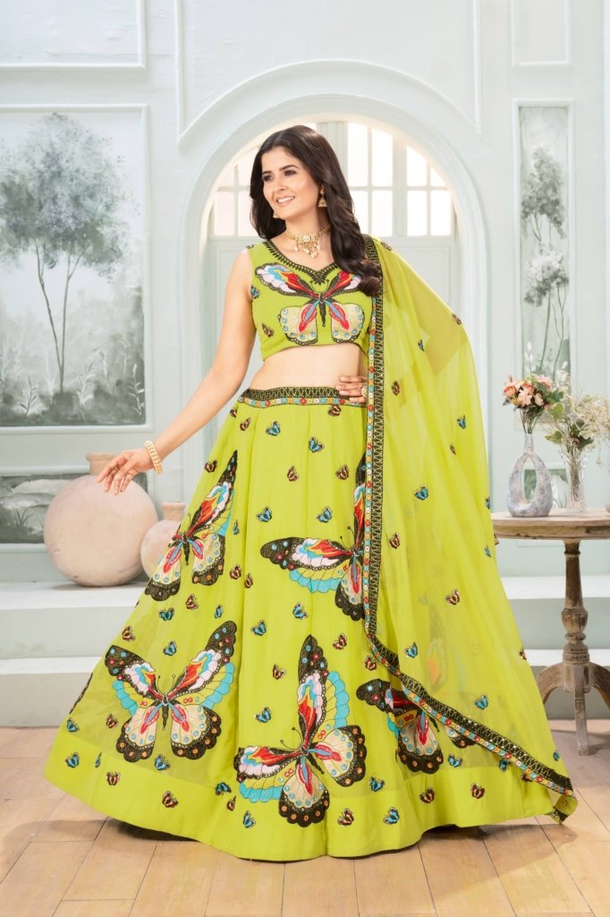 Butterfly Design Lehenga Choli