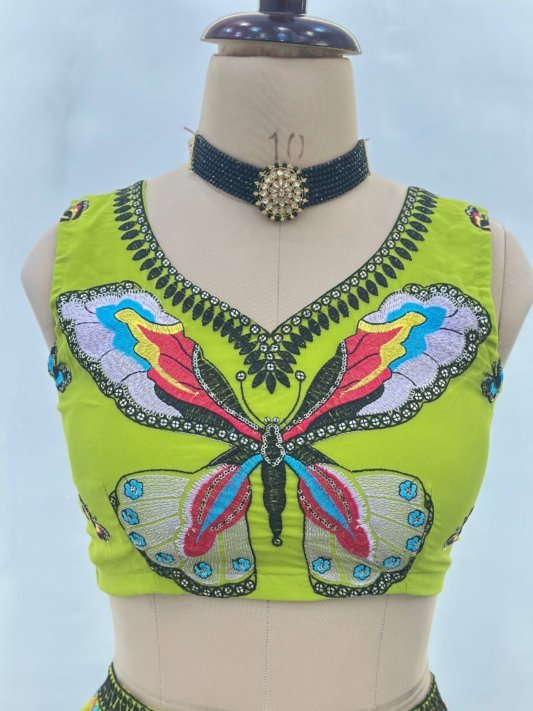 Butterfly Design Lehenga Choli – view 8