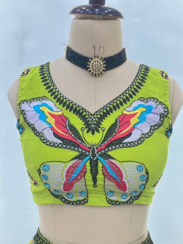Butterfly Design Lehenga Choli