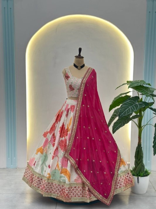 Premium Pink Lehenga Choli Set with Dupatta – view 6