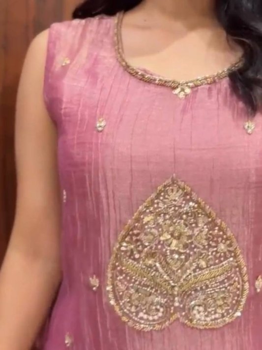 Ethnic Motifs Embroidered Regular Kurta with Palazzos & With Dupatta