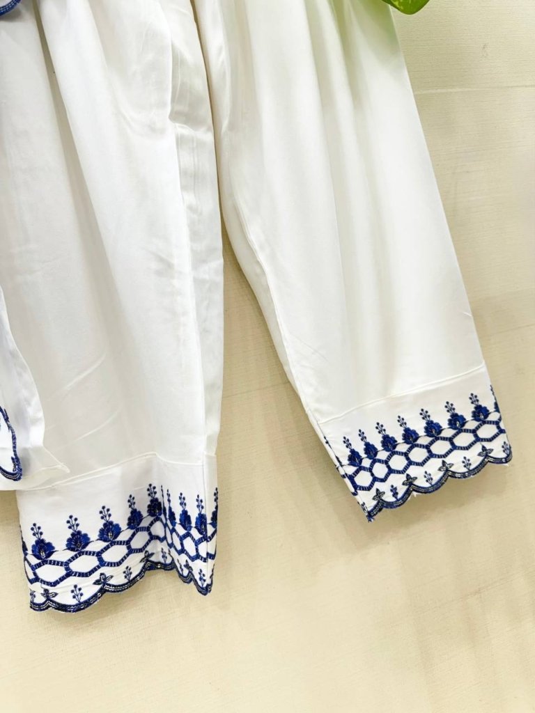 Chanderi Embroidered Farshi Salwar Suit with Dupatta for Festive Formal Casual Wear